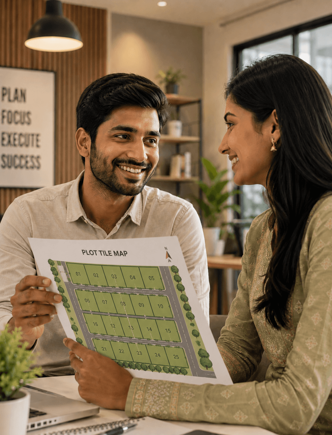 Creative office scene with people collaborating